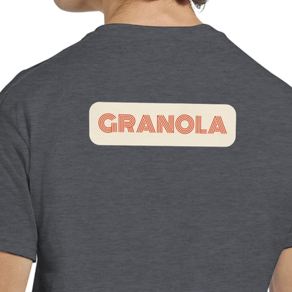 Unisex , retro, vintage,Granola hoodie, sweatshirt and t-shirt in blue, red, green, grey, black, brown, white, and beige – Serif & Co foodie slogan clothing