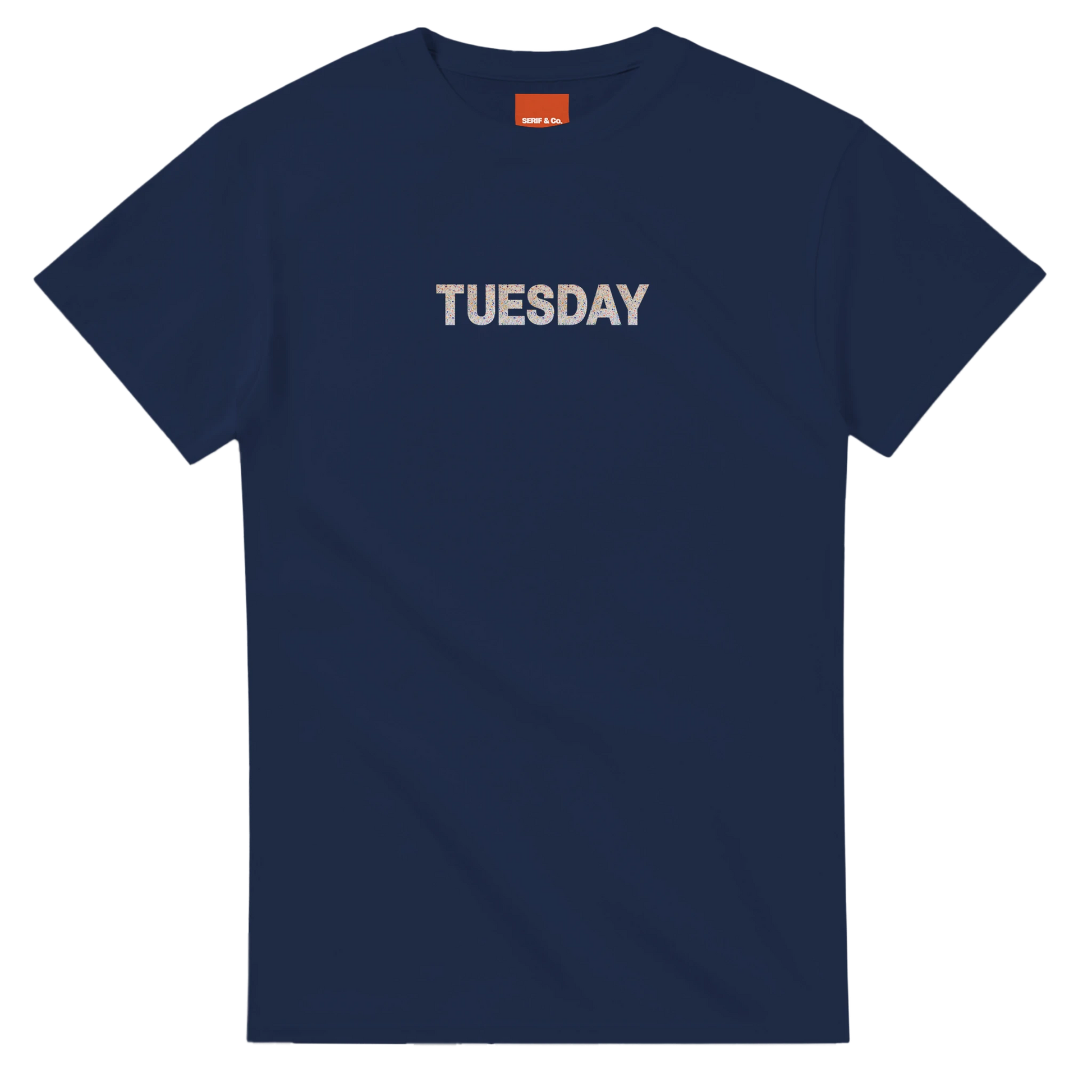 Unisex Wildflower Days of the Week hoodie, sweatshirt and t-shirt, Monday, Tuesday, Wednesday, Thursday, Friday, Saturday, Sundayin blue, red, green, grey, black, brown, white, and beige – Serif & Co wildflower clothing