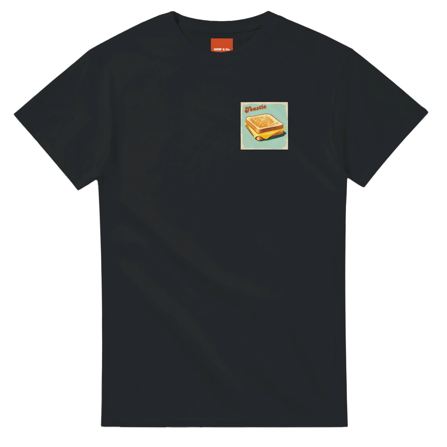 Unisex Toastie hoodie, sweatshirt and t-shirt in blue, red, green, grey, black, brown, white, and beige – Serif & Co foodie comfort clothing