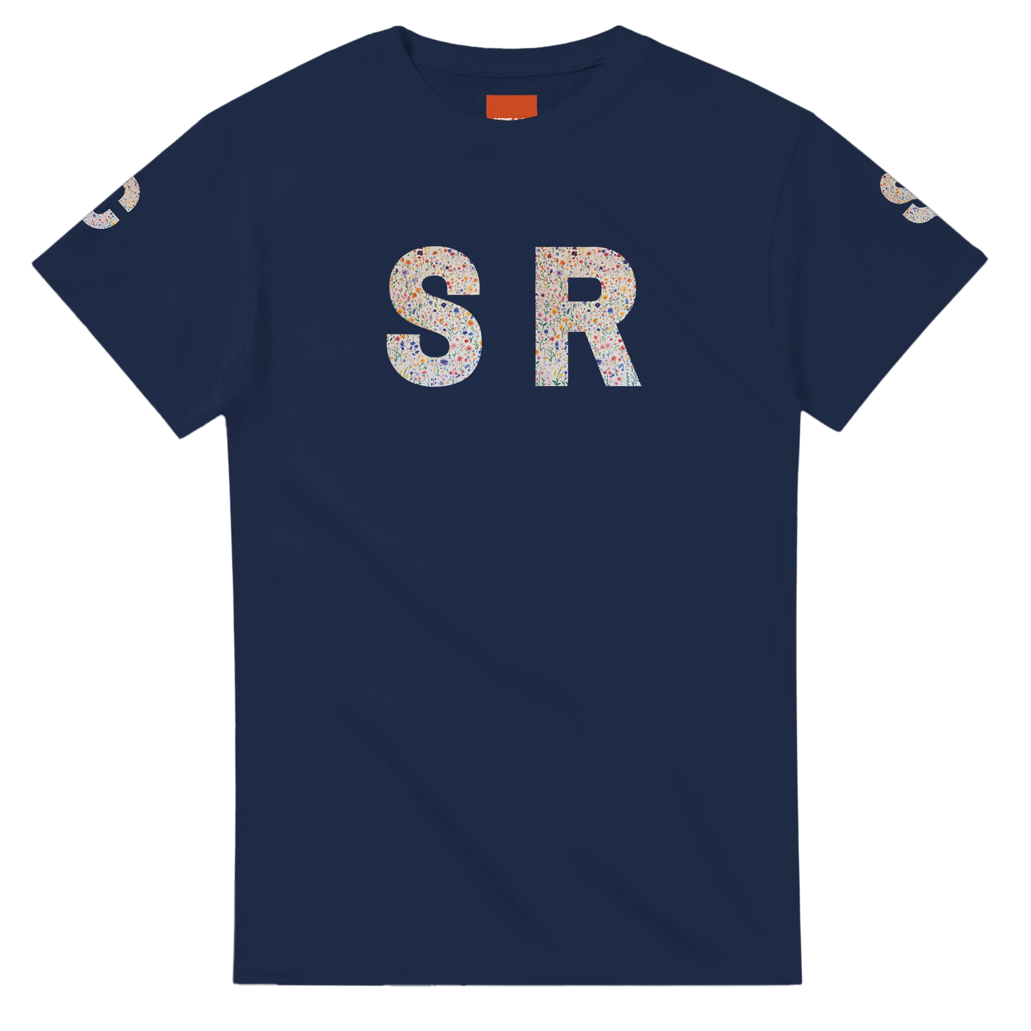 Unisex Wildflower Initials hoodie, personalised, personalise,, sweatshirt and t-shirt in blue, red, green, grey, black, brown, white, and beige – Serif & Co personalised wildflower clothing