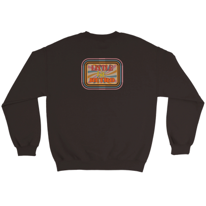 Unisex Little Bit Retro hoodie, sweatshirt and t-shirt in blue, red, green, grey, black, brown, white, and beige – Serif & Co retro clothing