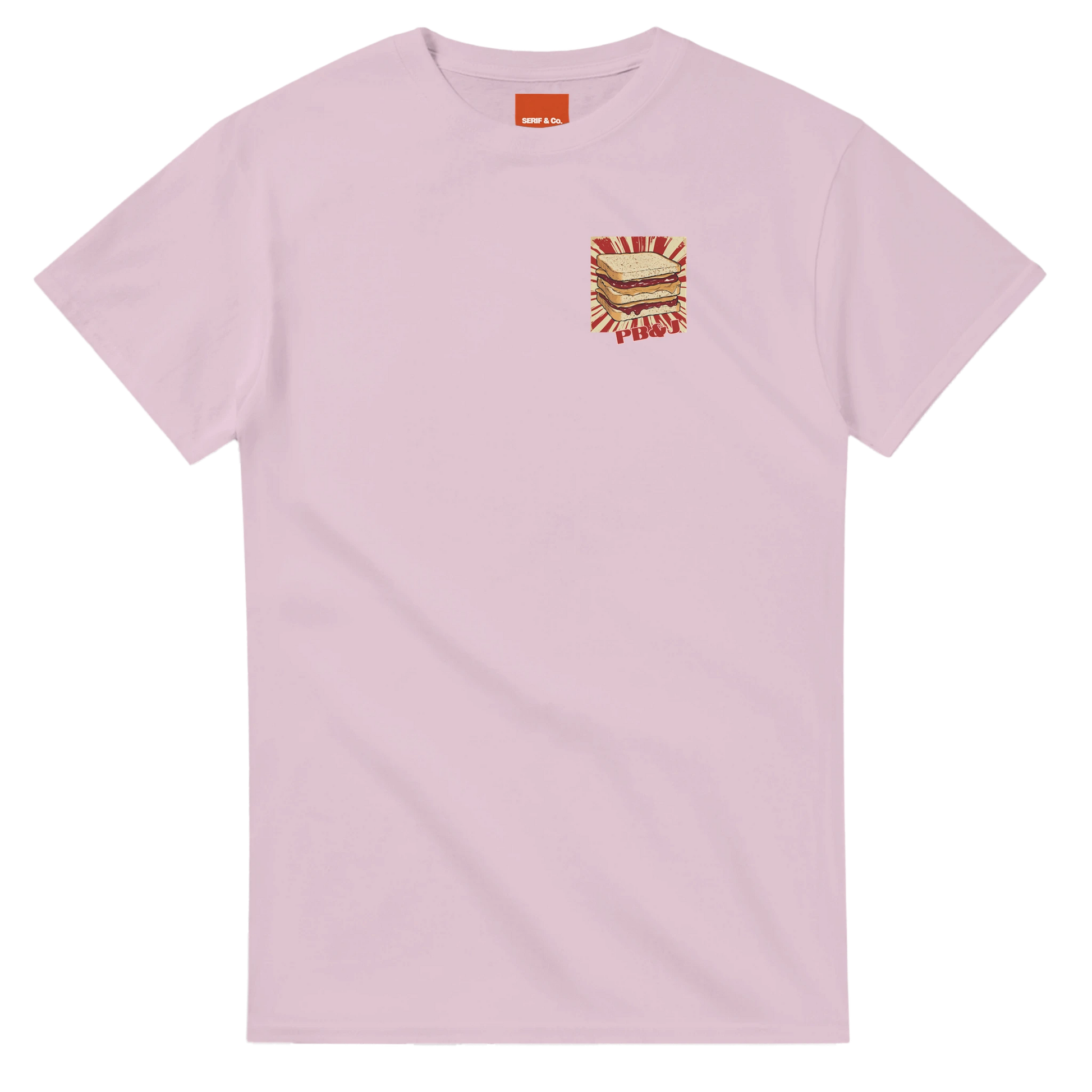 Unisex PB & J hoodie,peanut butter and jelly sweatshirt and t-shirt in blue, red, green, grey, black, brown, white, and beige – Serif & Co foodie retro clothing