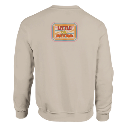 Unisex Little Bit Retro hoodie, sweatshirt and t-shirt in blue, red, green, grey, black, brown, white, and beige – Serif & Co retro clothing