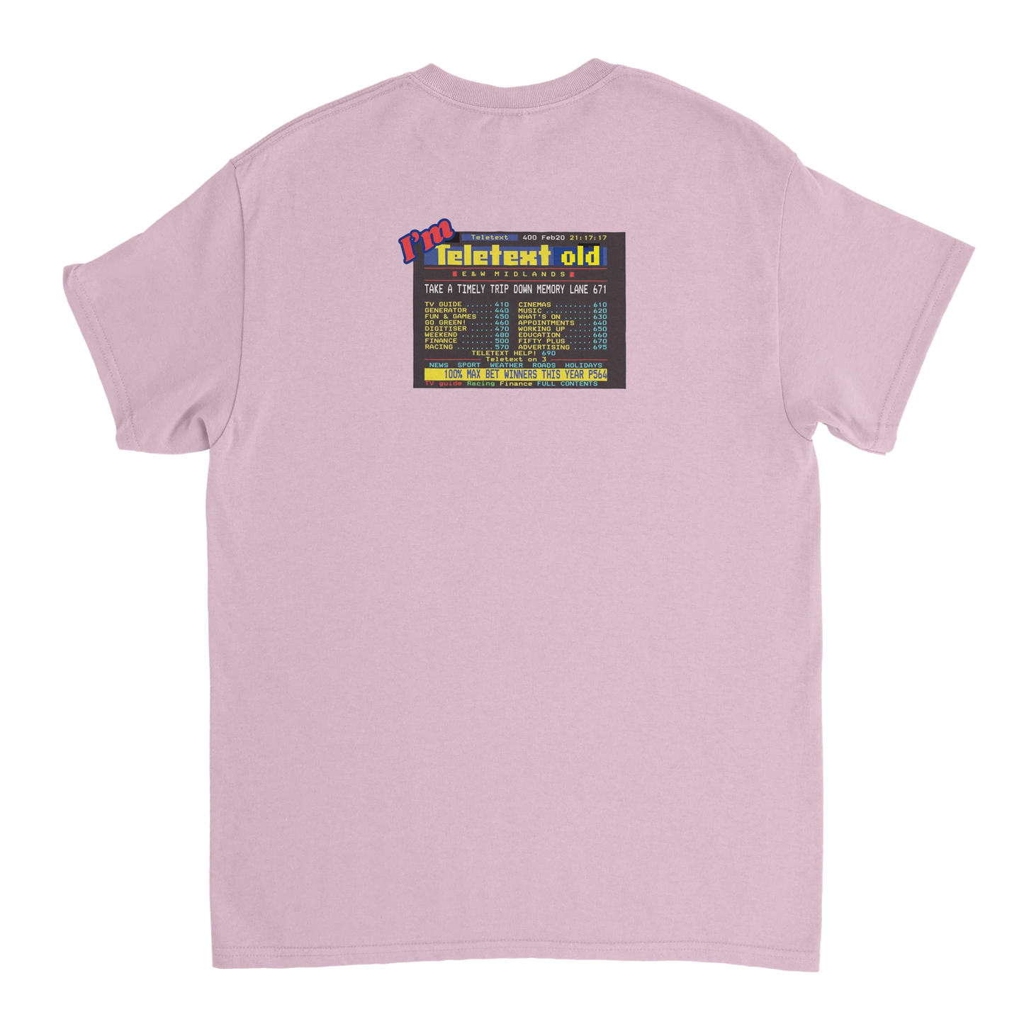 Unisex I;m Teletext Old hoodie, sweatshirt and t-shirt in blue, red, green, grey, black, brown, white, and beige – Serif & Co retro nostalgia clothing